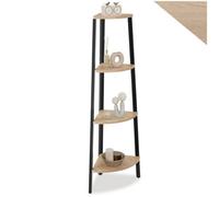 tectake Corner Shelf Newbridge in Light Brown TECTAKE Light Brown