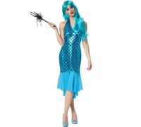 tectake Costumes Fantasy Women's Mermaid 1 in Blue | Size: 2XL TECTAKE Blue 2XL