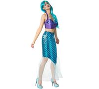 tectake Costumes Fantasy Women's Mermaid 4 in Blue | Size: 2XL TECTAKE Blue 2XL