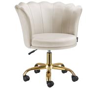 tectake Desk Chair Stella in Cream | Size: 1 Pack TECTAKE Cream 1 Pack