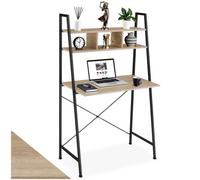 tectake Desk Exeter in Light Brown | Size: Large TECTAKE Light Brown Large