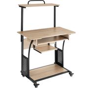 tectake Desk Fife in Light Brown | Size: Large TECTAKE Light Brown Large