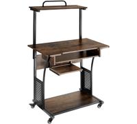 tectake Desk Fife in Brown | Size: Large TECTAKE Brown Large