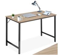 Tectake Desk Jenkins - Computer, Writing, Study Table 120 Cm - Industrial Wood Light, Oak Sonoma