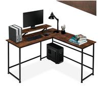 Melrose Corner Desk with Moveable Monitor Stand, none