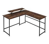 Melrose Corner Desk with Moveable Monitor Stand, none