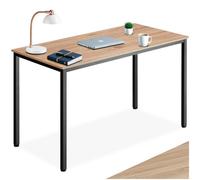 Tectake Desk Vanport 120x60x75.5cm - Light Brown, Brown
