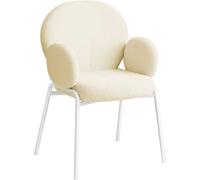 tectake Dining Chair Per Piece - Cream | Size: 1 Pack TECTAKE Cream 1 Pack