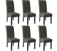 tectake Dining Chair in Grey | Size: 4 Pack TECTAKE Grey 4 Pack