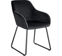 tectake Dining Chair Jeane in Black | Size: 1 Pack TECTAKE Black 1 Pack