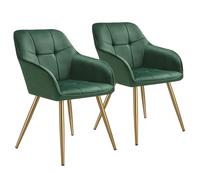 tectake Dining Chair Marilyn in Green | Size: 6 Pack TECTAKE Green 6 Pack