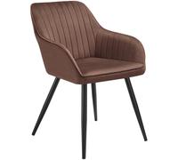 tectake Dining Chair Marilyn Per Piece - Brown/Black in Brown | Size: 1 Pack TECTAKE Brown 1 Pack