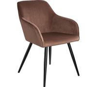 tectake Dining Chair Marilyn Per Piece - Brown/Black in Brown | Size: 1 Pack TECTAKE Brown 1 Pack