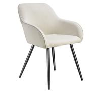 Tectake Marilyn Dining Chair Cream And Black, Cream