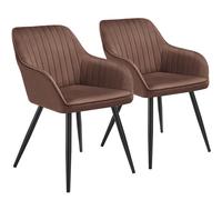 Dining Room Chair Furniture Upholstered Faux Velvet Style Fabric Home Living