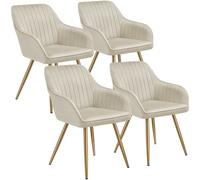 Dining Chair Velvet Upholstered Fabric Sets Home Furniture Living Room Gold Legs