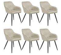 Marilyn Dining Chair - Cream - Set of 6, none