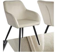 Marilyn Accent Chair - Cream and Black, none
