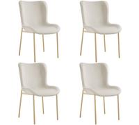 Dining Chair Home Furniture Set Soft Fabric Velvet or Boucle Kitchen Living Room