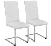 tectake Dining Chairs Bettina Set Of 2 - White | Size: 2 Pack TECTAKE White 2 Pack