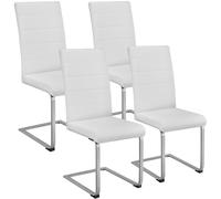 tectake Dining Chairs Bettina Set Of 4 - White | Size: 4 Pack TECTAKE White 4 Pack