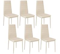 Dining Chair Set Kitchen Living Room Furniture Faux Leather Chairs Thick Padding