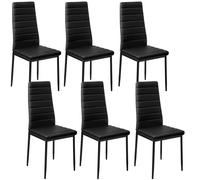 Dining Chair Set Kitchen Living Room Furniture Faux Leather Chairs Thick Padding