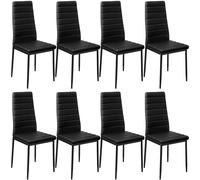 Dining Chair Set Kitchen Living Room Furniture Faux Leather Chairs Thick Padding