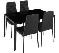 tectake Dining Table & Chairs Berlin TECTAKE Multicolor