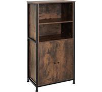 Display Cabinet Doncaster - open shelving, 2 cupboards, adjustable shelves
