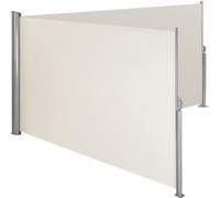 Tectake Double-Sided Garden Privacy Screen W/ Retractable Awnings - Beige