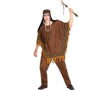 TecTake dressforfun Men’s Native American Costume | Costume with great traditional style trim and sewn-on fringe detail (XXL | no. 300680)