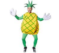 TecTake dressforfun Pineapple Costume Fruits | sleeveless top with green criss-crosses | Large, funny gloves | Includes hat in the shape of leaves (M | Nr. 301631)