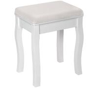 tectake Dressing Table Stool in Off-White TECTAKE Off-White