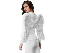 tectake Enchanting Angel Wings 74 X 54 Cm in White TECTAKE White 74 X 54 Cm
