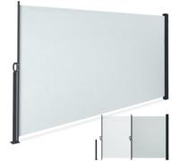 Tectake Extendable Side Awning With Roll-Up Mechanism, Opaque 300 X 160 Cm - Grey