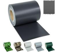 Tectake Fence Screening With Double-Sided Print, Opaque, Tear-Resistant, Fastening Clips - 35 M Anthracite
