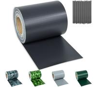 Tectake Privacy Film - Double-Sided Print, Opaque And Tear-Resistant, Fastening Clips Included - 70 M Anthracite