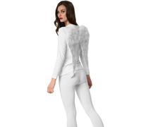 tectake Festive Angel Wings 47 X 51 Cm in White TECTAKE White 47 X 51 Cm