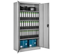 tectake Filing Cabinet Blain in Grey TECTAKE Grey