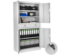 Filing Cabinet - Light Grey, none