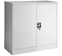 TecTake Filing Cabinet With 3 Compartments 90 X 40 X 90Cm - Grey, Grey