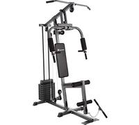 tectake® Fitness Power Station for Strength Training, Multi Gym Equipment with Chest Fly, Lat Pull-Down, Bench Press, Adjustable Weight Blocks & Robust Steel Frame, Fitness Equipment for Home Gym