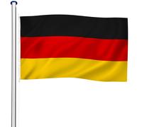 tectake Flag Pole | Size: 1 Pack TECTAKE Multicolor 1 Pack