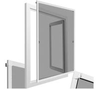 Tectake Fly Screen - For Window Frame, Individually Adjustable 80 X 100 Cm - White
