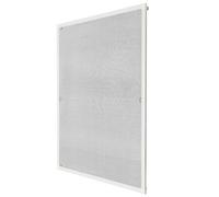 Tectake Fly Screen - For Window Frame, Individually Adjustable - White