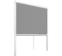 tectake® Fly Screen for Windows, Roller Blind with Mesh Fabric & Aluminium Frame, UV- & Weather-Resistant Insect Window Screen with Easy & Flexible Installation, Can Be Cut to Size - 90 x 160 cm