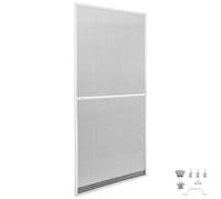 Tectake Fly Screen Door - Individually Adjustable 95 X 210 Cm - White