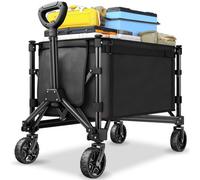 tectake Folding Trolley Smartrider in Black TECTAKE Black