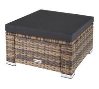 tectake Footstool Bitonto in Natural | Size: 1 Seater TECTAKE Natural 1 Seater